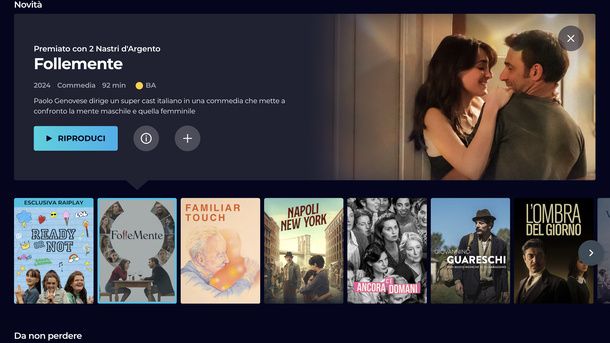 Avviare film RaiPlay PC