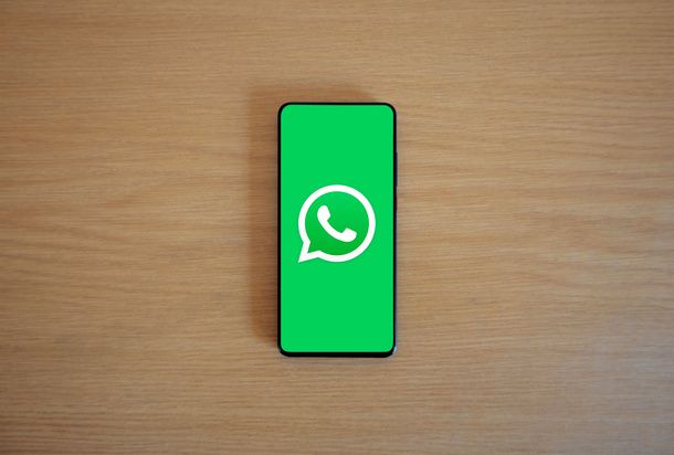 Icona WhatsApp su smartphone