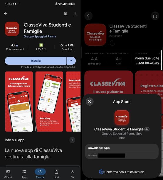 Scaricare ClasseViva Studenti e Famiglie Android iPhone
