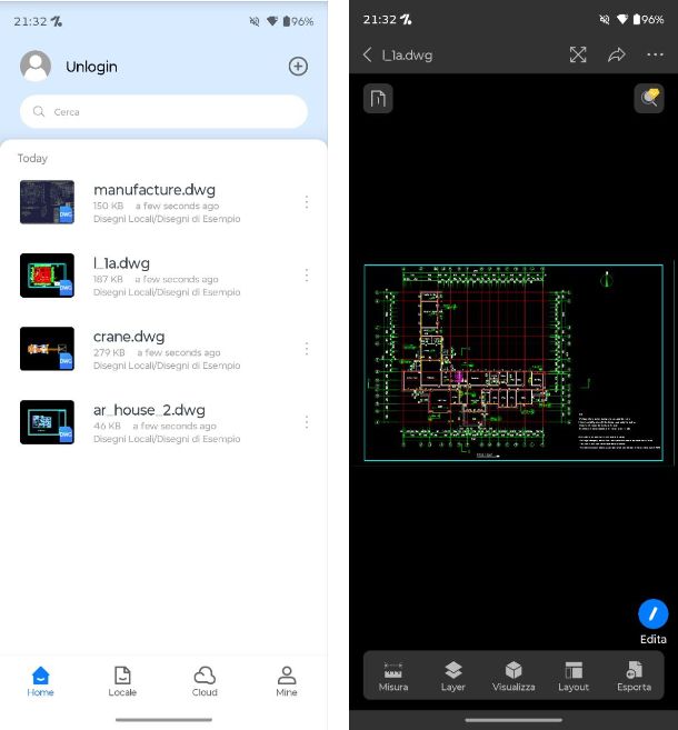 Altre app per disegno tecnico Android