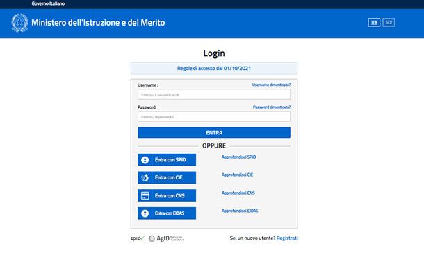 Accesso Piattaforma Unica