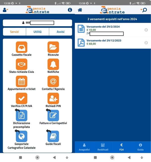 App AgenziaEntrate