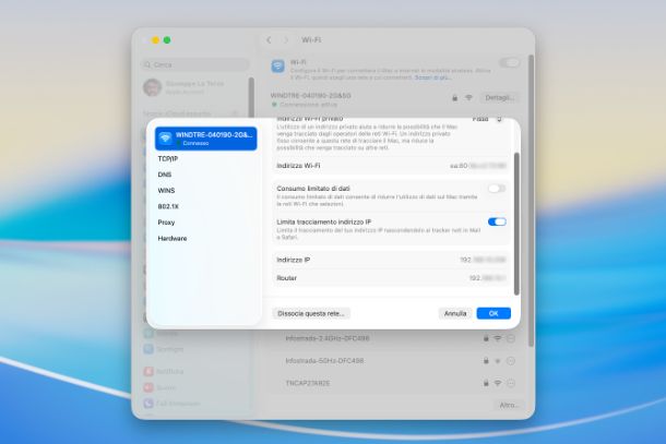Come scoprire e visualizzare qual è il proprio indirizzo IP privato macOS