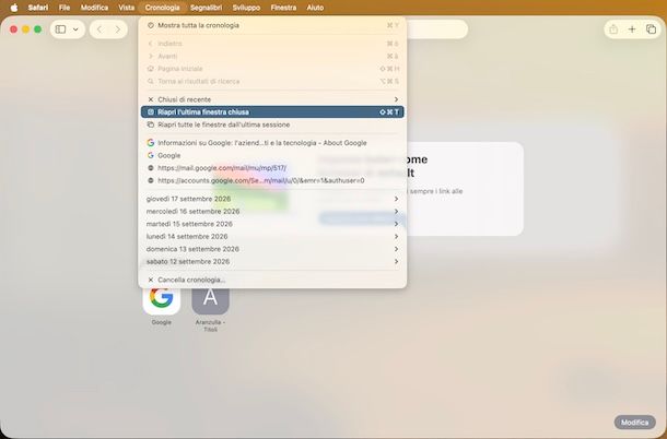 Safari su Mac