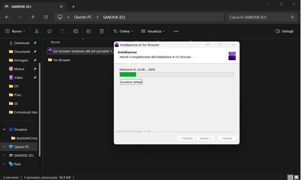 tor browser su chiavetta