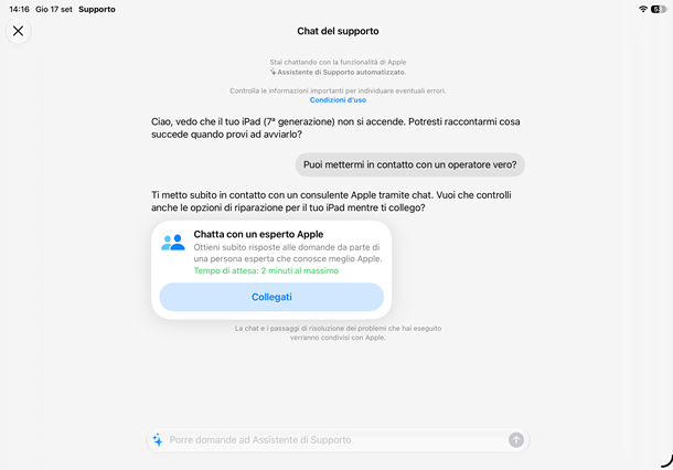 supporto apple