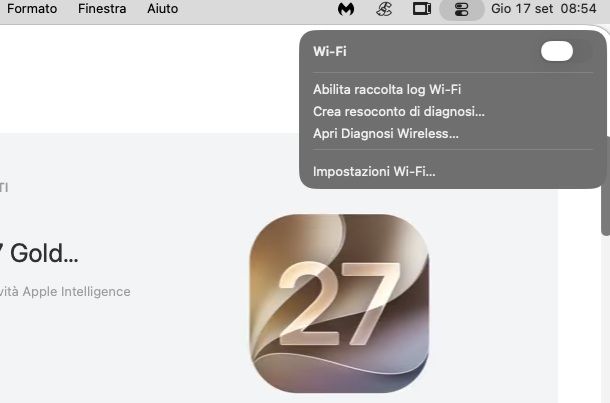 diagnosi wireless macos