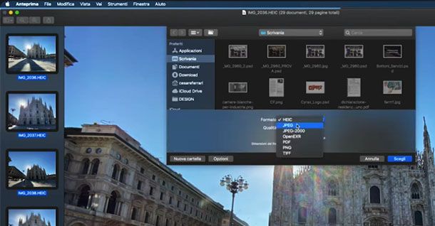 Anteprima su Mac