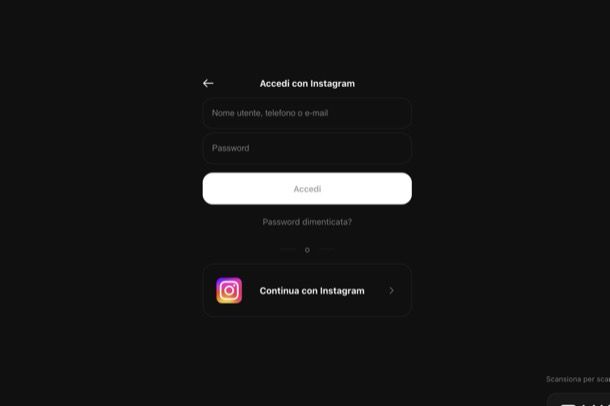 Registrarsi su Threads con Instagram PC