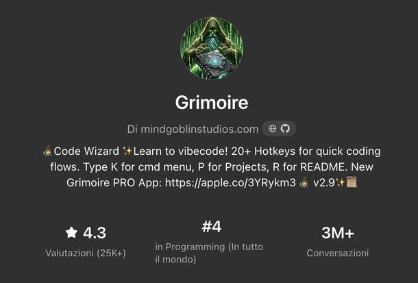 Leggere la scheda di un GPT nel GPT Store PC