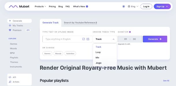 Altri siti per creare canzoni con intelligenza artificiale