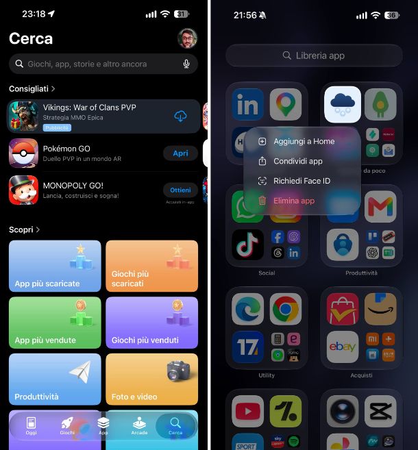 Come mettere app su schermo iPhone