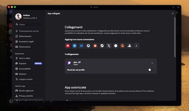 Discord e Twitch