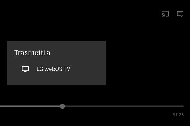 Trasmettere Real Time sulla TV app Discovery+ Android