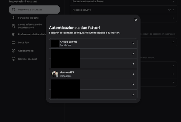 Recuperare codici di backup Instagram da un altro telefono PC