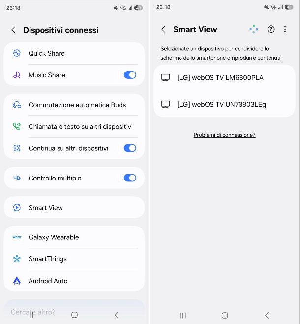 Come collegare smartphone Samsung alla TV