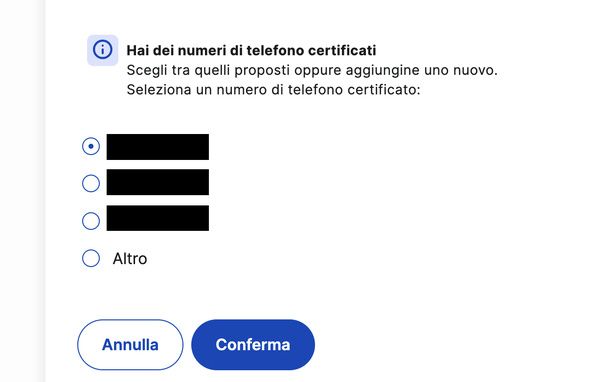 Scegliere il nuovo numero certificato SPID Poste