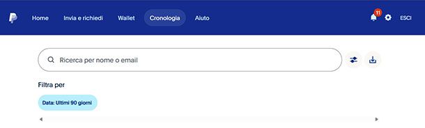 Cronologia PayPal