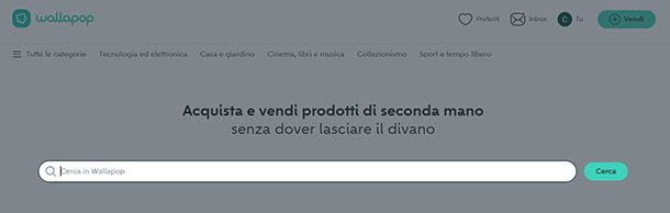Ricerca su Wallapop