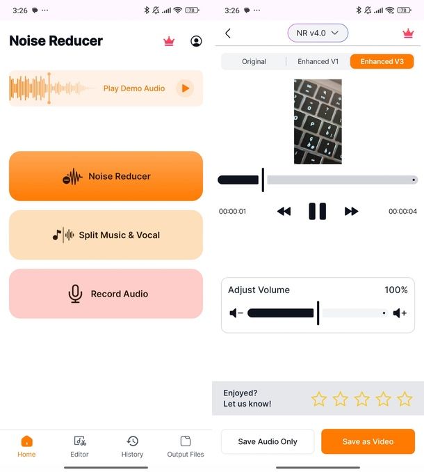 Noise Reducer app