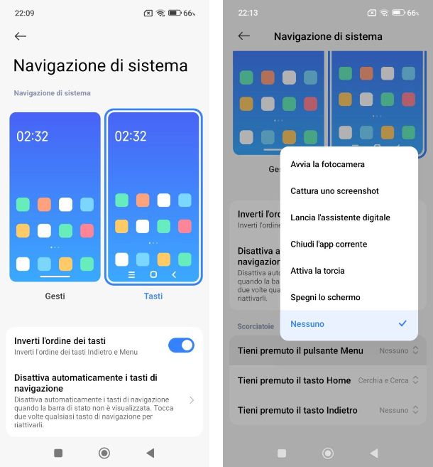 Come impostare i 3 tasti su Xiaomi