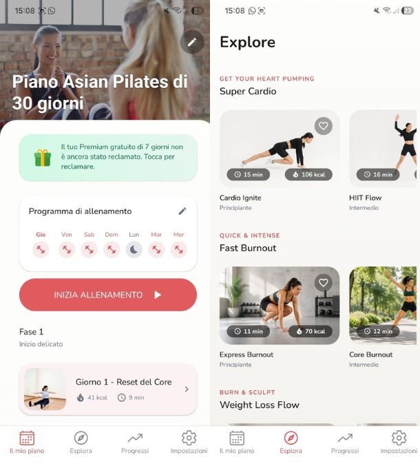 Migliori app pilates