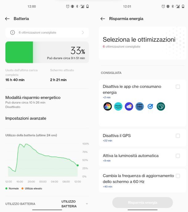 Come vedere lo stato della batteria su Android 12