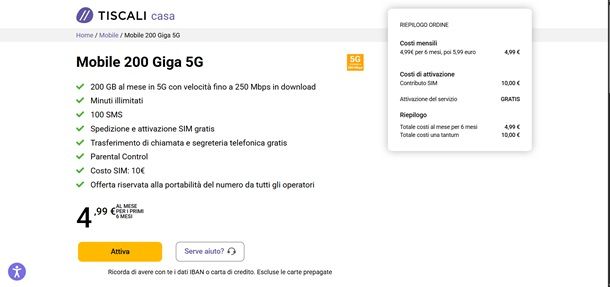 offerte tiscali mobile