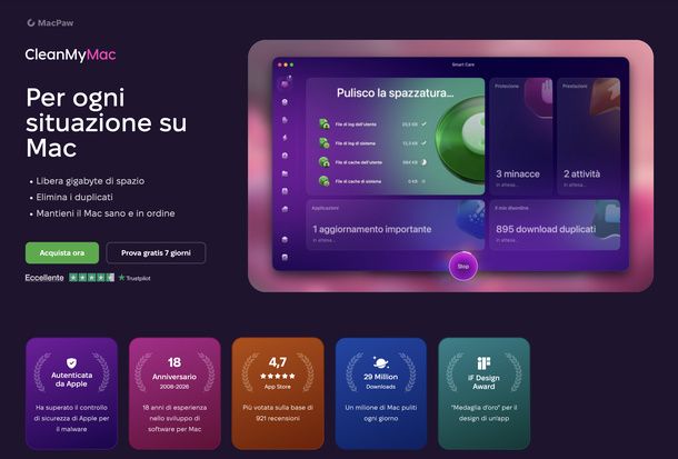 Pulire il Mac con CleanMyMac