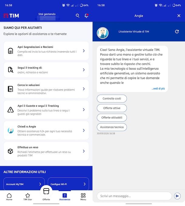 Come chattare con TIM
