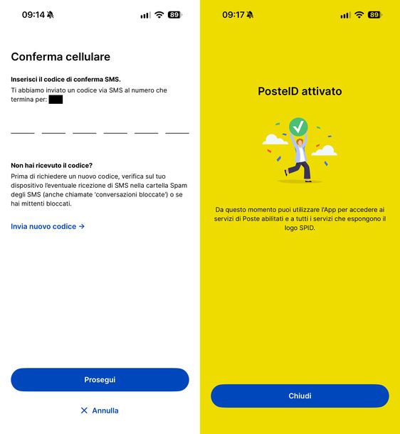 Attivare app PosteID
