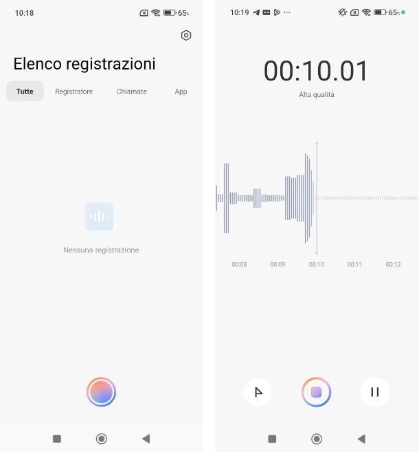 Come registrare con il cellulare Xiaomi