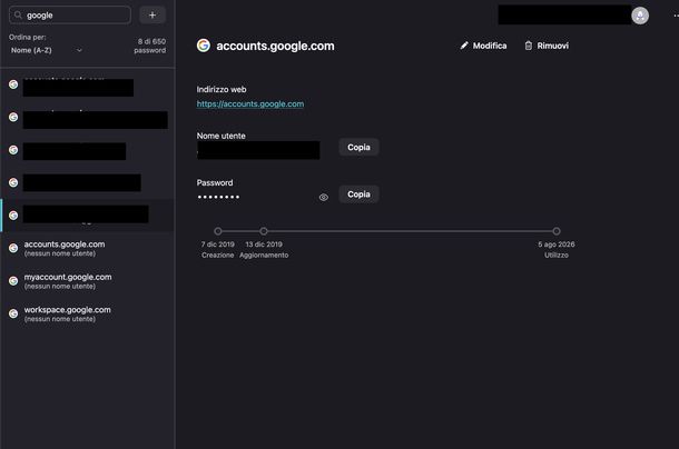 Visualizzare password Google Firefox PC