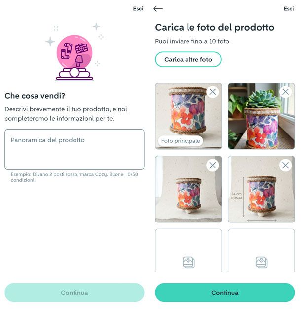 Vendere su Wallapop