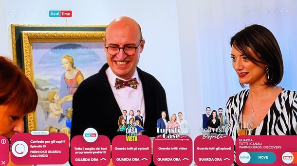 Barra interattiva HbbTV Real Time Smart TV
