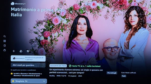 Prova gratuita Discovery+ Prime Video Fire TV Stick