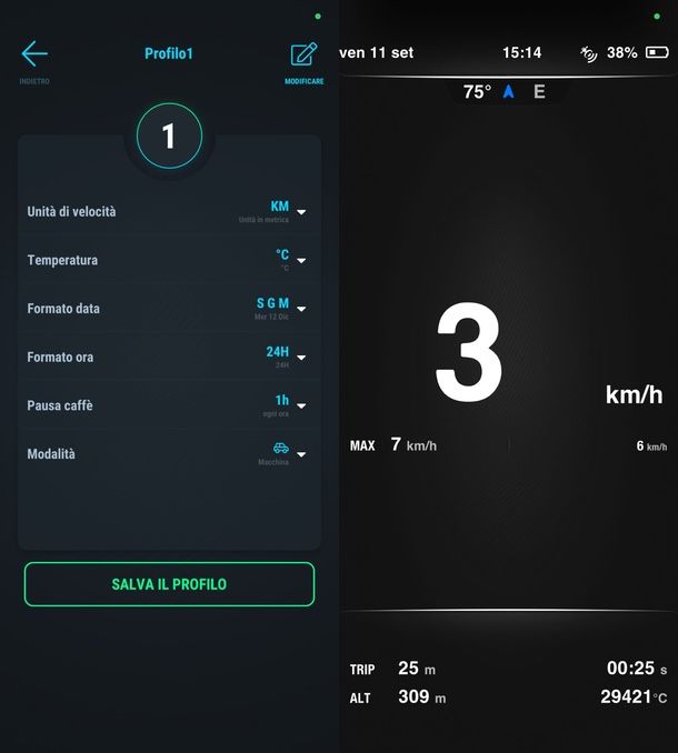 Tachimetro GPS app