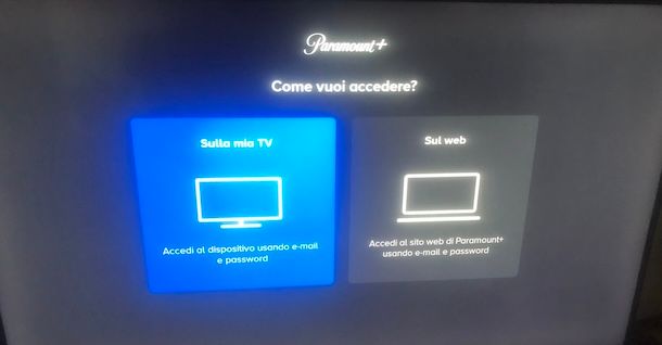 Accedere a Paramount+ da TV
