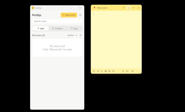 finestre app PinSlip