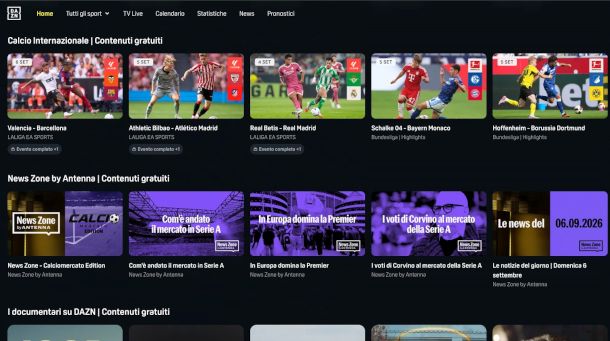 sito DAZN