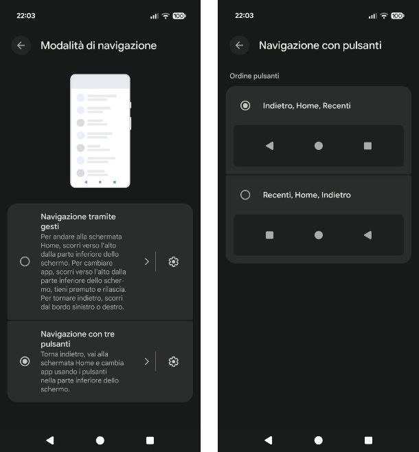 Come impostare i 3 tasti su Android