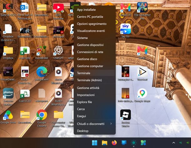 Aprire Terminale Windows