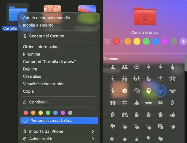 Personalizzare cartella Mac