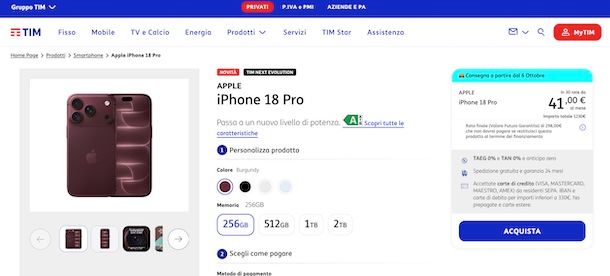 Offerte iPhone TIM