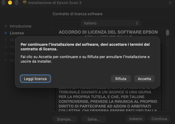 Installare Epson Scan 2 Mac