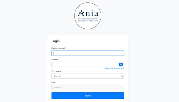 Login ANIA