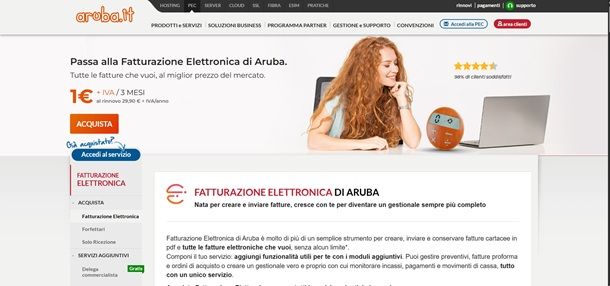 fatturazione elettronica aruba