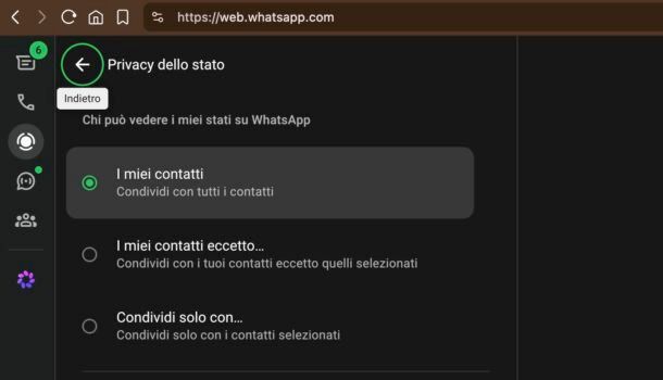Come mostrare stati WhatsApp PC
