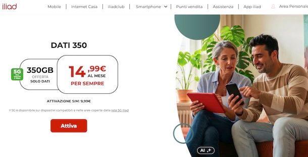 Offerte iliad solo dati