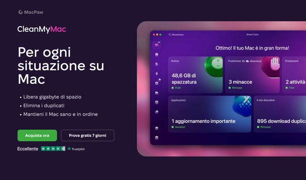 Sito CleanMyMac Mac